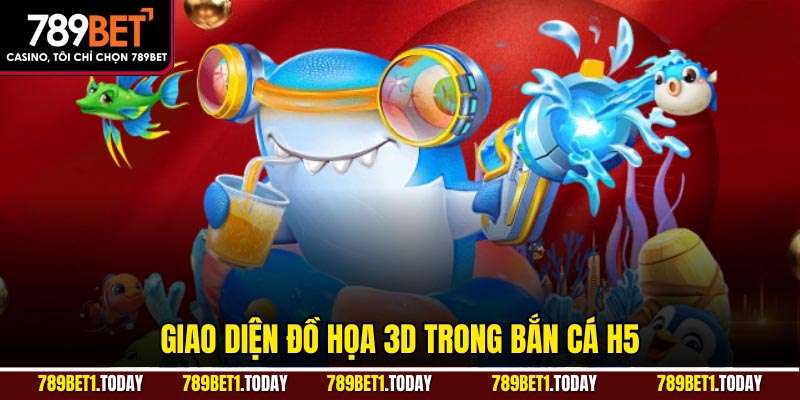 Giao diện đồ họa 3D trong bắn cá H5